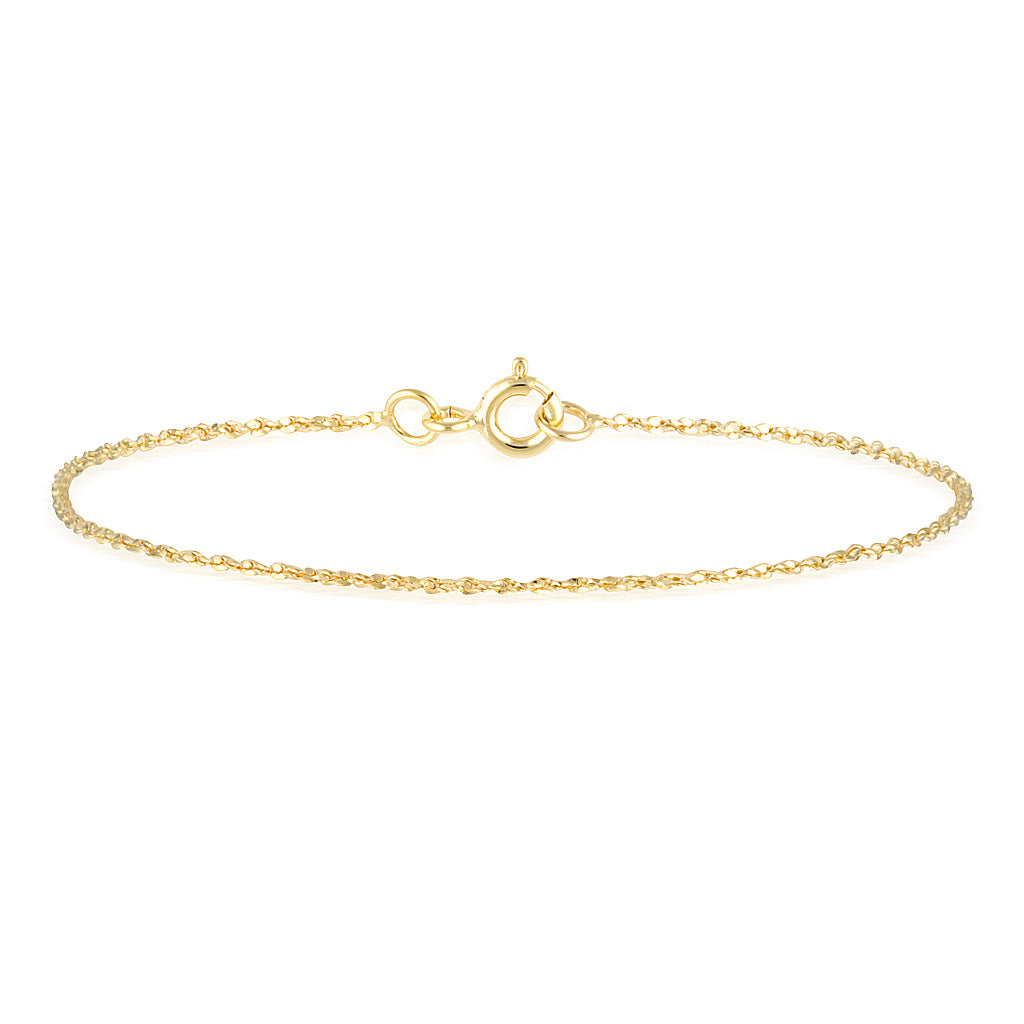 Chain Patterned Anklet