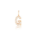 Load image into Gallery viewer, Radiant 0.02 TCW Round Lab-Grown Diamond Initial Pendant A-Z
