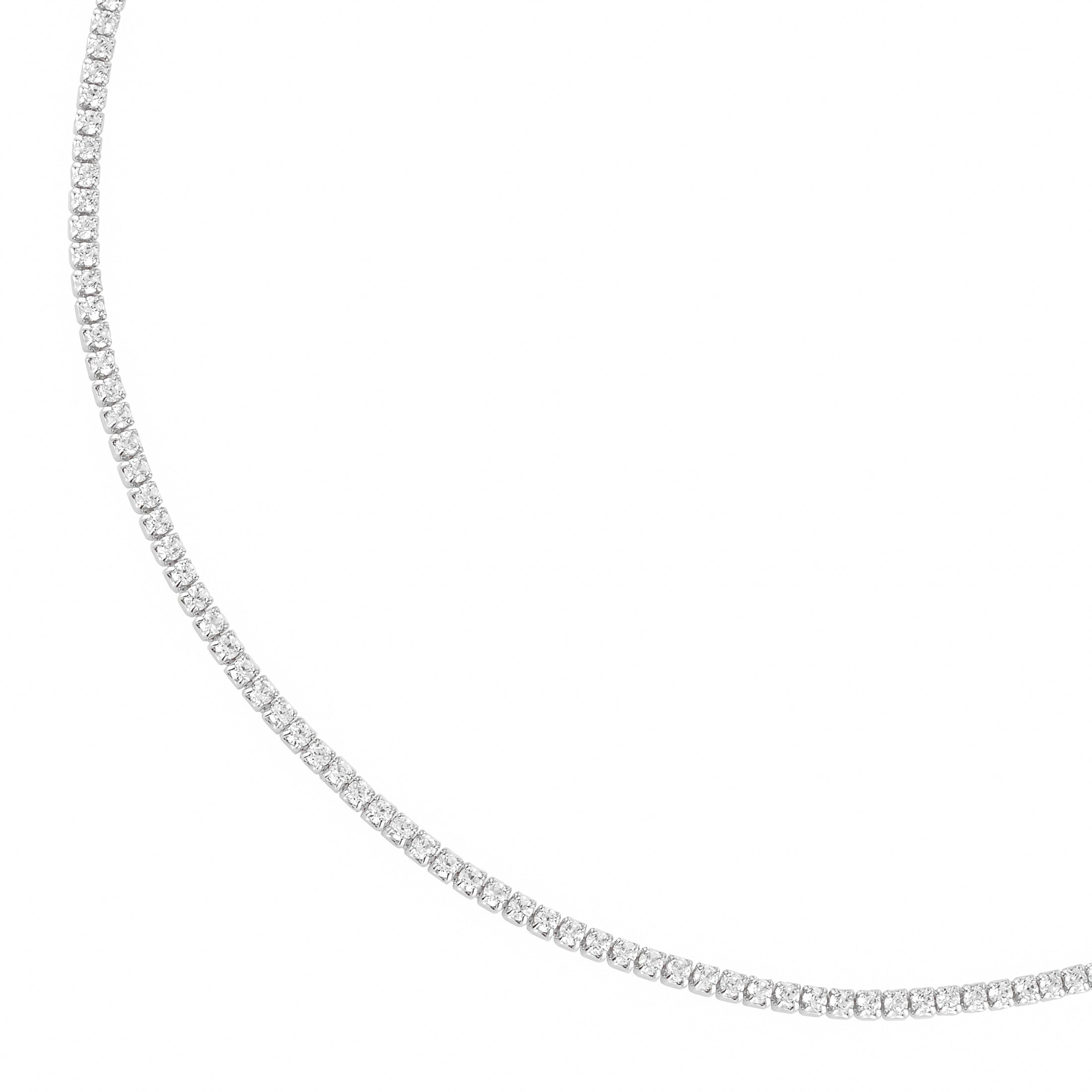 Elegant 2 TCW Round Lab-Grown Diamond Tennis Necklace