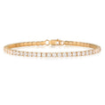 Load image into Gallery viewer, Elegant 1 TCW Round Lab-Grown Diamond Tennis Bracelet in Gold
