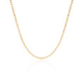 Load image into Gallery viewer, 5 Carat Round Lab-Grown Diamond Tennis Necklace in Gold
