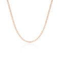 Load image into Gallery viewer, 5 Carat Round Lab-Grown Diamond Tennis Necklace in Gold
