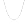 Load image into Gallery viewer, 5 Carat Round Lab-Grown Diamond Tennis Necklace in Gold
