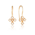 Load image into Gallery viewer, 0.40 TCW Round Lab-Grown Diamond Cross Dangle Earrings
