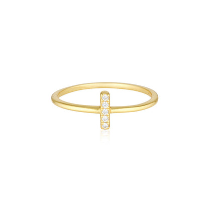 Elegant 0.10 TCW Round Lab-Grown Diamond Gold Wedding Band 1