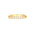 Load image into Gallery viewer, Elegant 0.10 TCW Round Lab-Grown Diamond Seven Stone Gold Wedding Band
