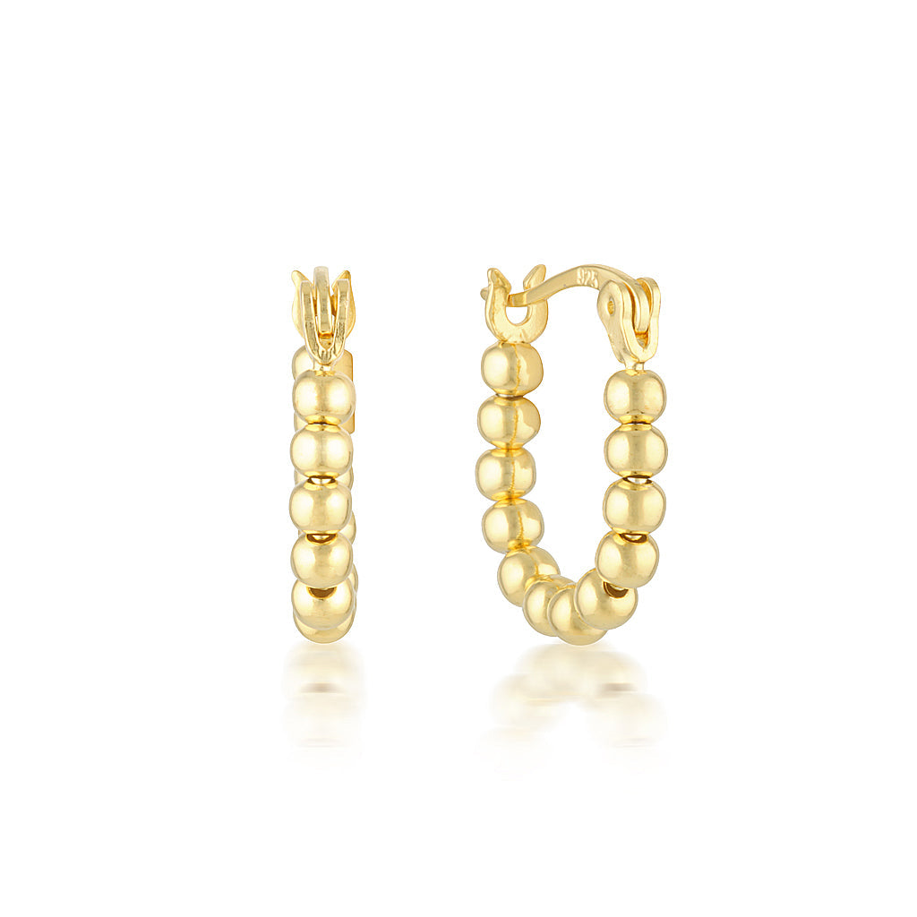 Bubble Design Hoops Earrings 1