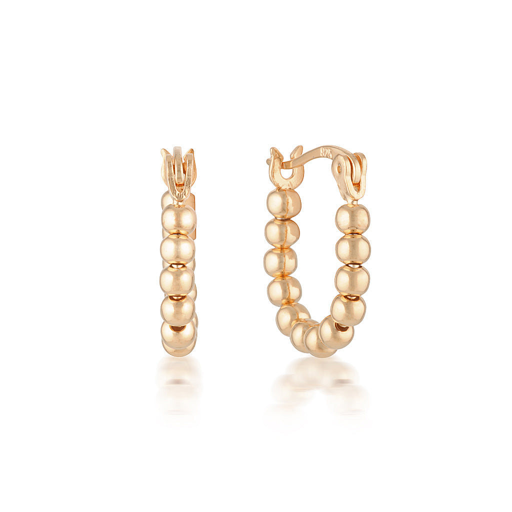 Bubble Design Hoops Earrings 2