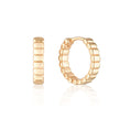 Load image into Gallery viewer, Bold Textured Gold Hoop Earrings for All Genders
