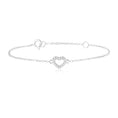 Load image into Gallery viewer, Heart's Delight: 0.1 TCW Round Lab-Grown Diamond Bracelet
