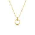 Load image into Gallery viewer, Eternal Elegance Gold Circle Pendant Necklace
