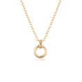 Load image into Gallery viewer, Eternal Elegance Gold Circle Pendant Necklace
