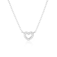 Load image into Gallery viewer, 0.1 TCW Round Lab-Grown Diamond Gold Heart Necklace
