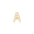 Load image into Gallery viewer, 0.05 TCW Round Lab-Grown Diamond Alphabet Initial Stud Earrings
