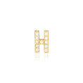 Load image into Gallery viewer, 0.05 TCW Round Lab-Grown Diamond Alphabet Initial Stud Earrings
