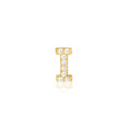 Load image into Gallery viewer, 0.05 TCW Round Lab-Grown Diamond Alphabet Initial Stud Earrings
