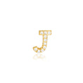 Load image into Gallery viewer, 0.05 TCW Round Lab-Grown Diamond Alphabet Initial Stud Earrings
