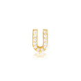 Load image into Gallery viewer, 0.05 TCW Round Lab-Grown Diamond Alphabet Initial Stud Earrings
