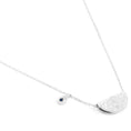 Load image into Gallery viewer, Radiant 0.03 TCW Blue Topaz and Lab-Grown Diamond Necklace
