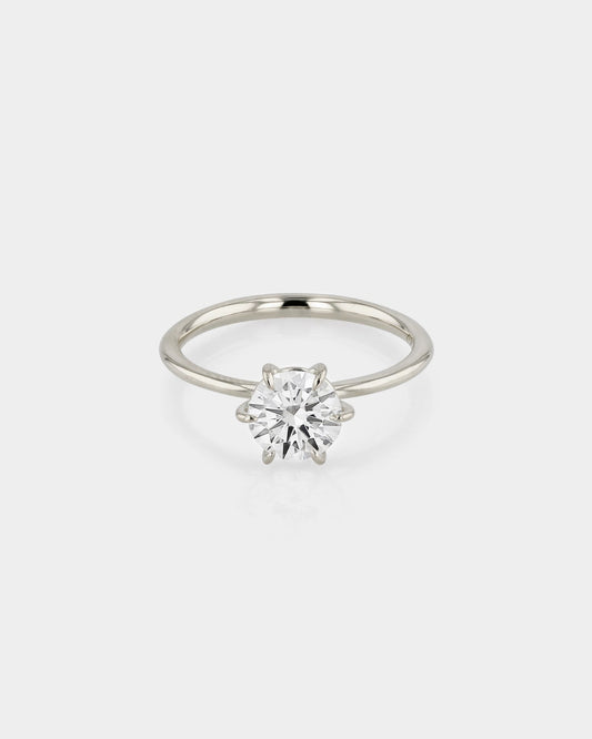 Eternal Elegance: 0.50 CT Round Lab-Grown Diamond Solitaire Engagement Ring