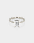 Load image into Gallery viewer, Timeless 2.0 CT Emerald Lab-Grown Diamond Solitaire Engagement Ring
