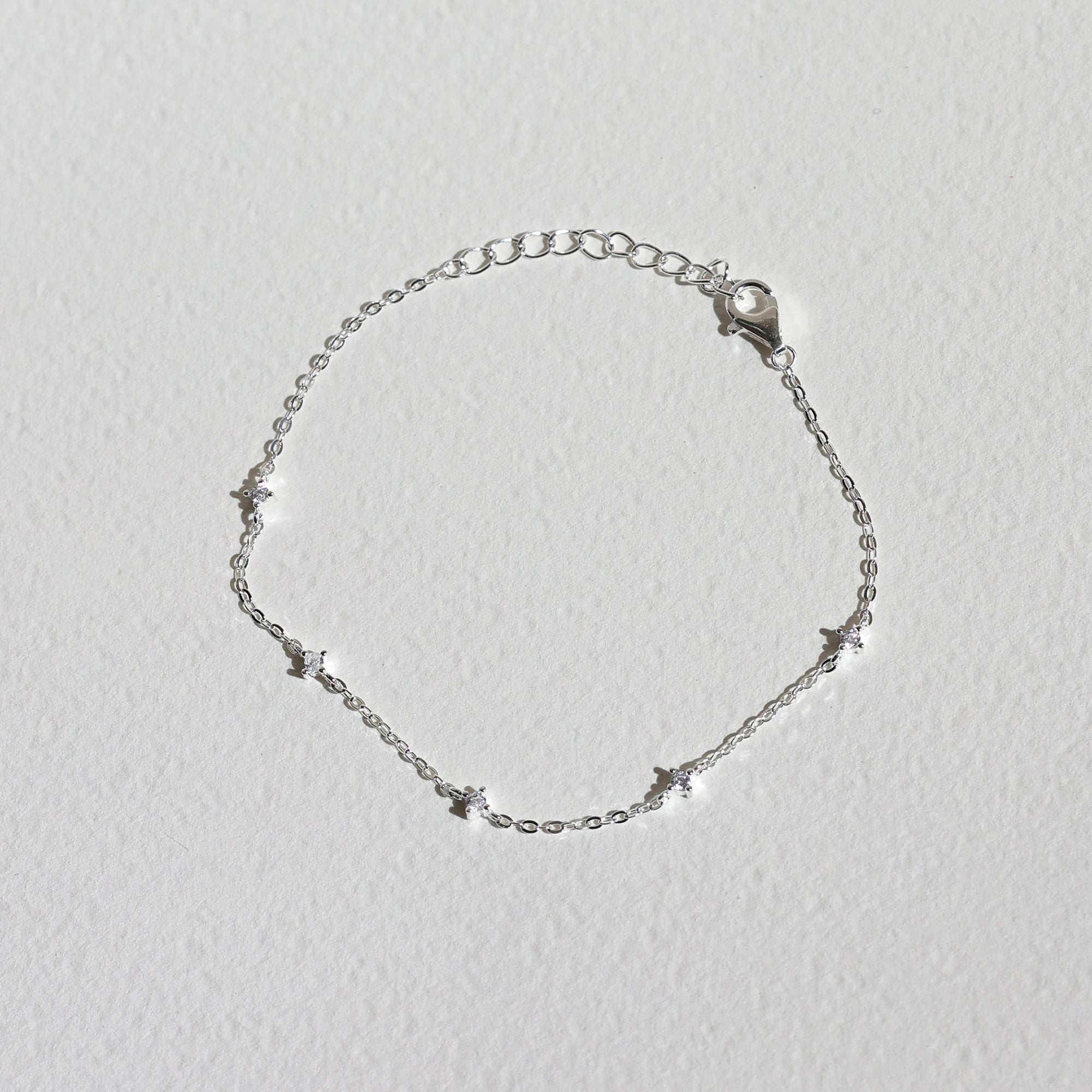 0.25TCW Round Lab-Grown Diamond Delicate Bracelet