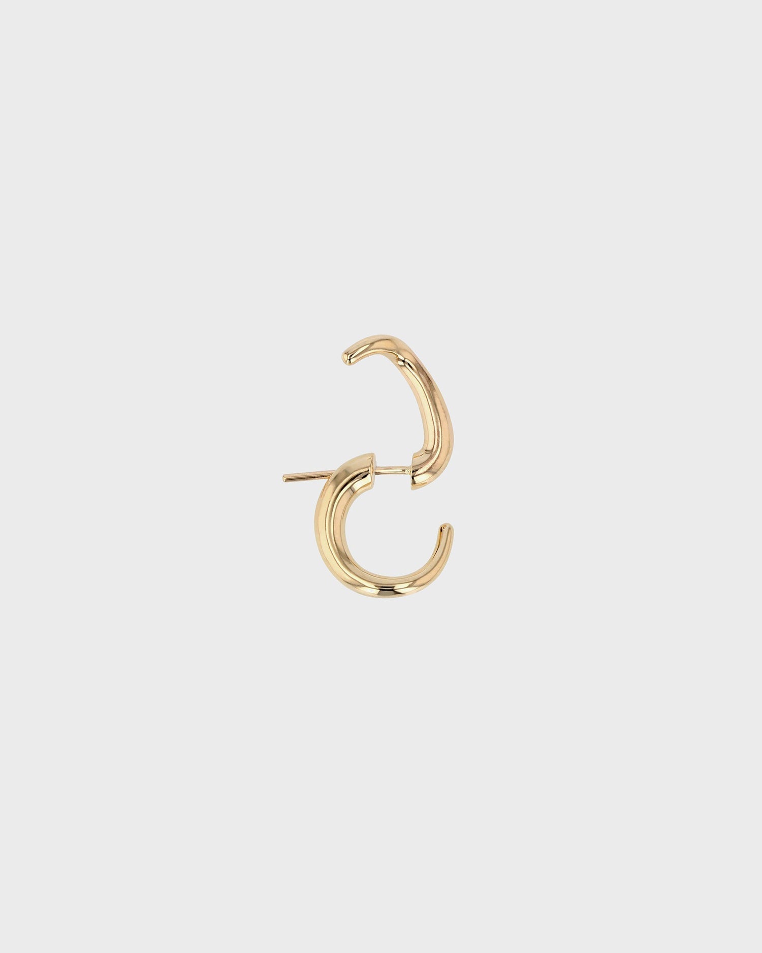 S Shaped Open Hoop Earring