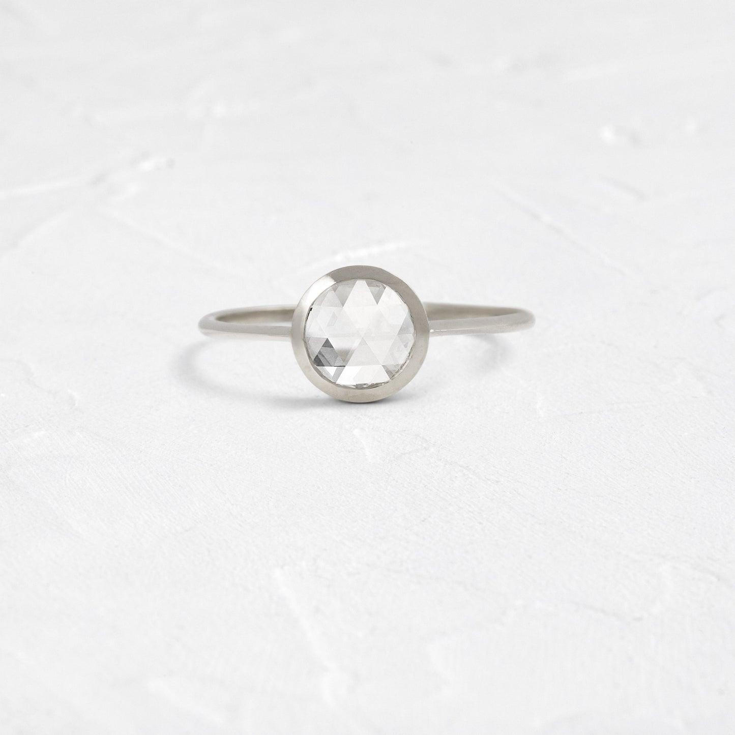 Bezel-Round Lab Grown Diamond Engagement Ring