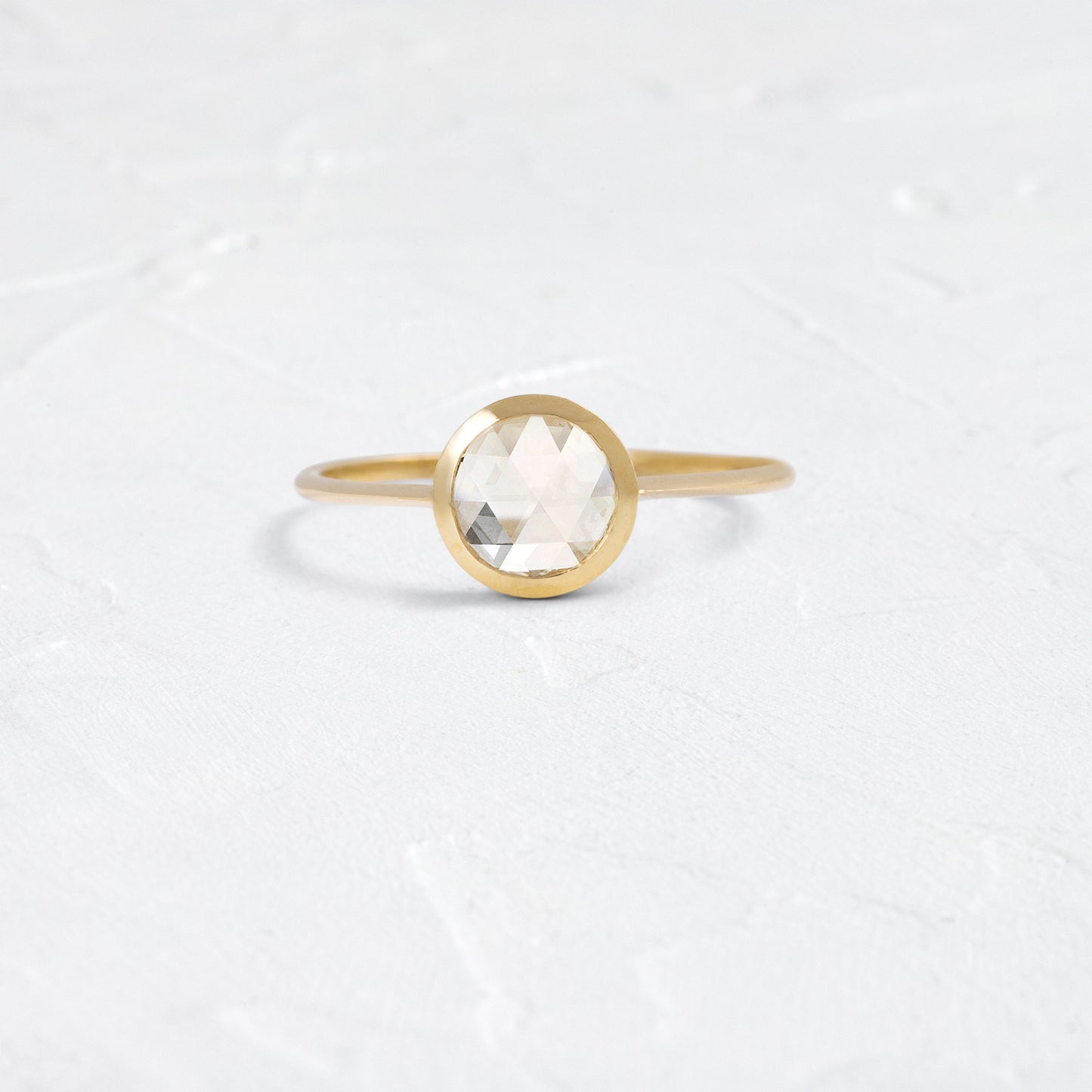 Bezel-Round Lab Grown Diamond Engagement Ring