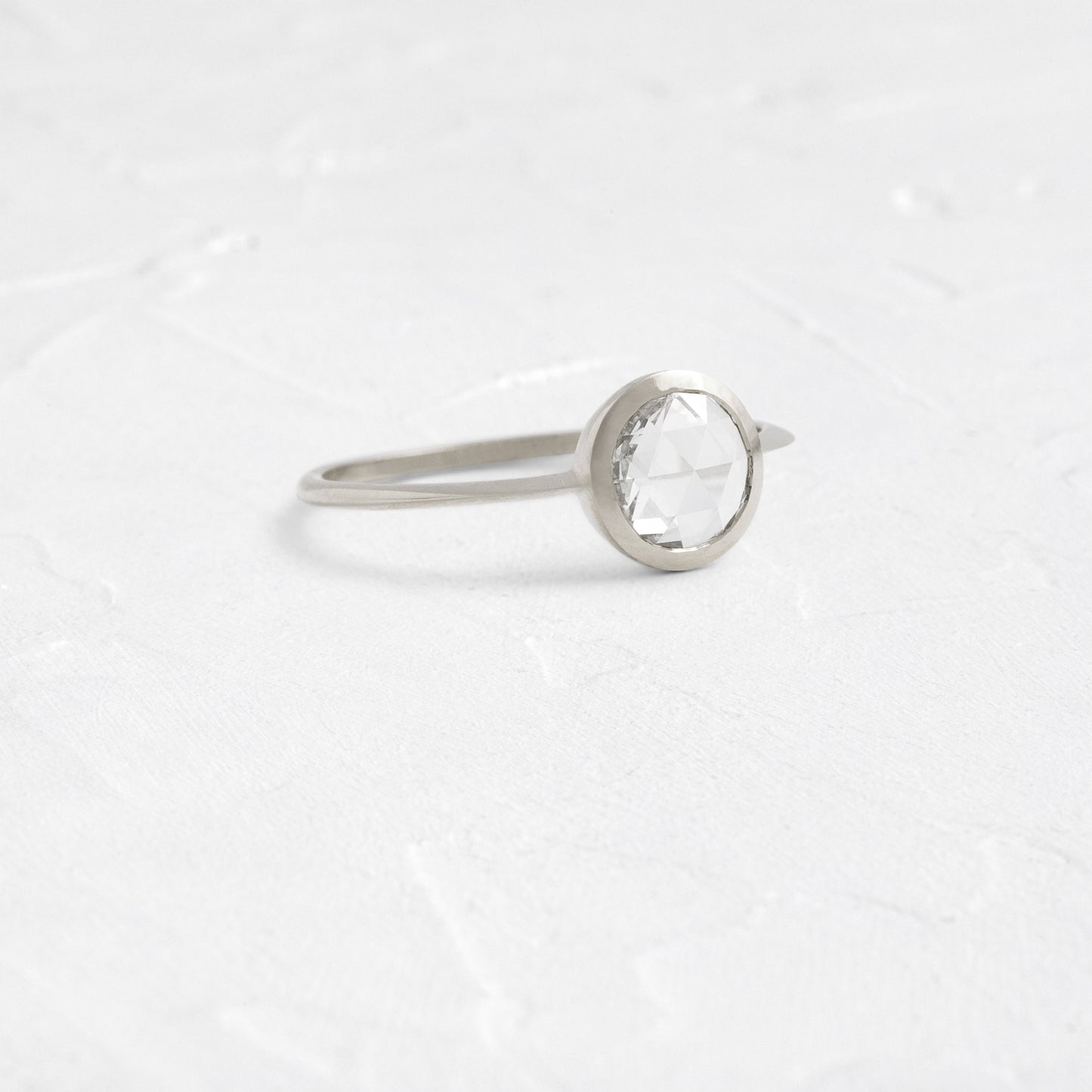 Bezel-Round Lab Grown Diamond Engagement Ring