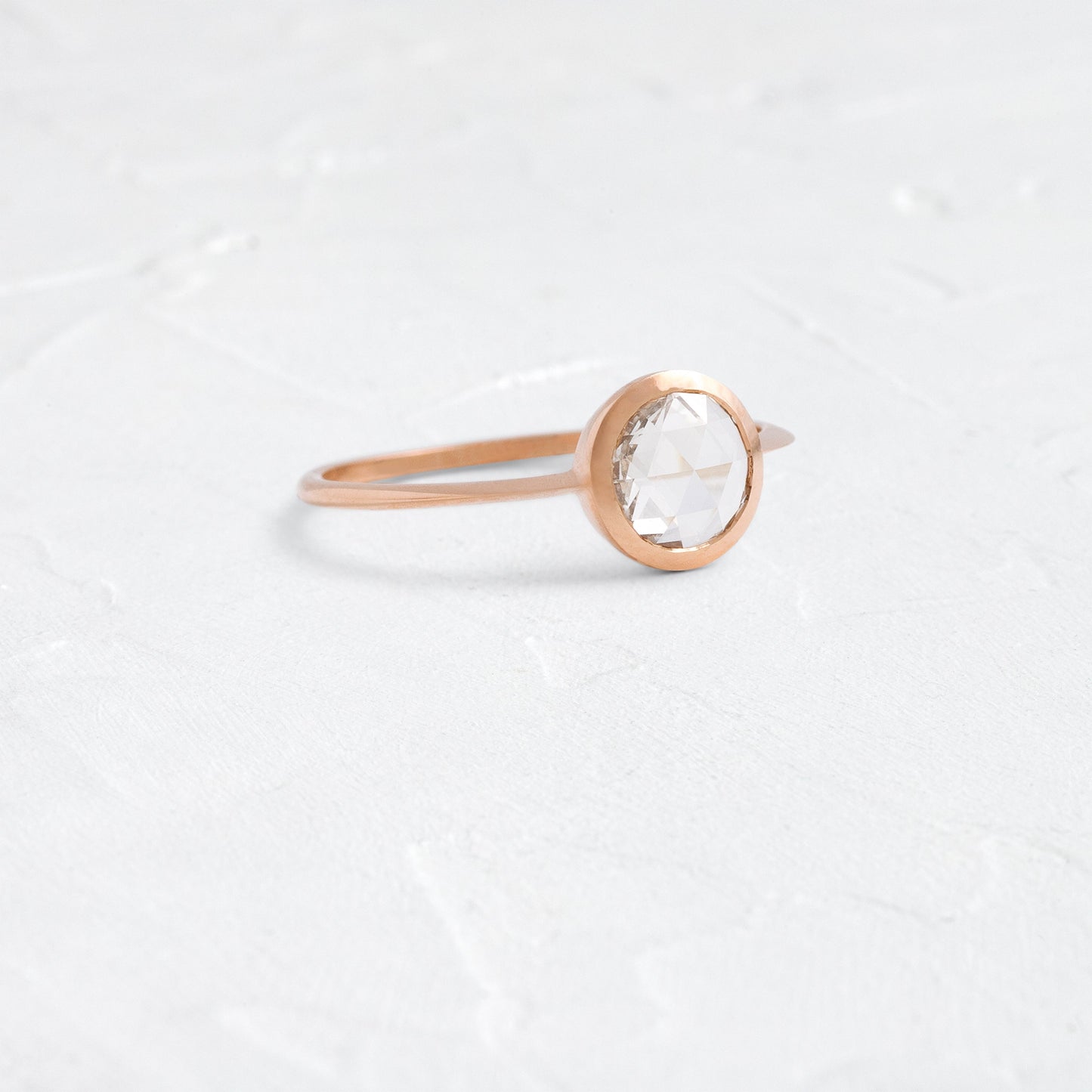 Bezel-Round Lab Grown Diamond Engagement Ring
