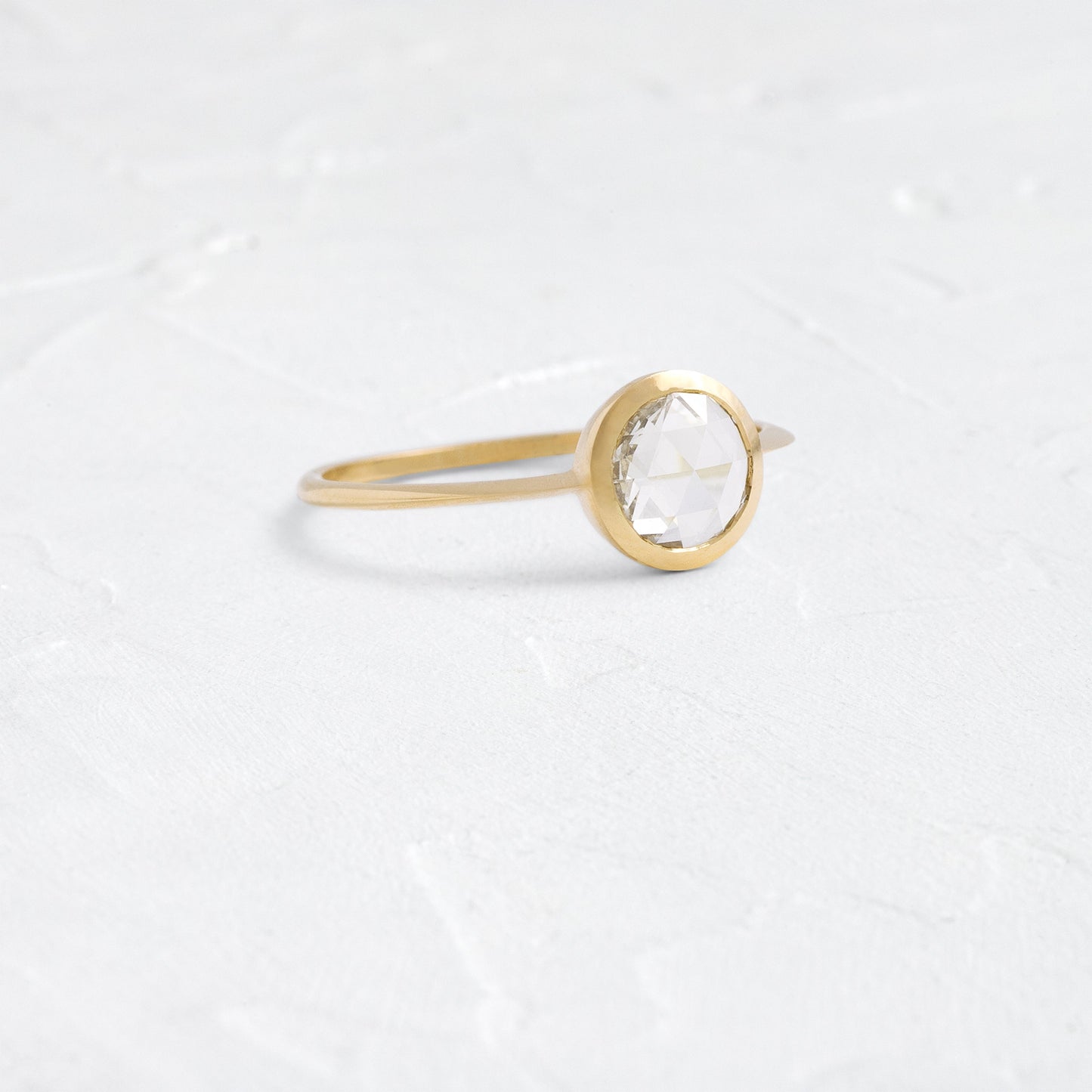 Bezel-Round Lab Grown Diamond Engagement Ring