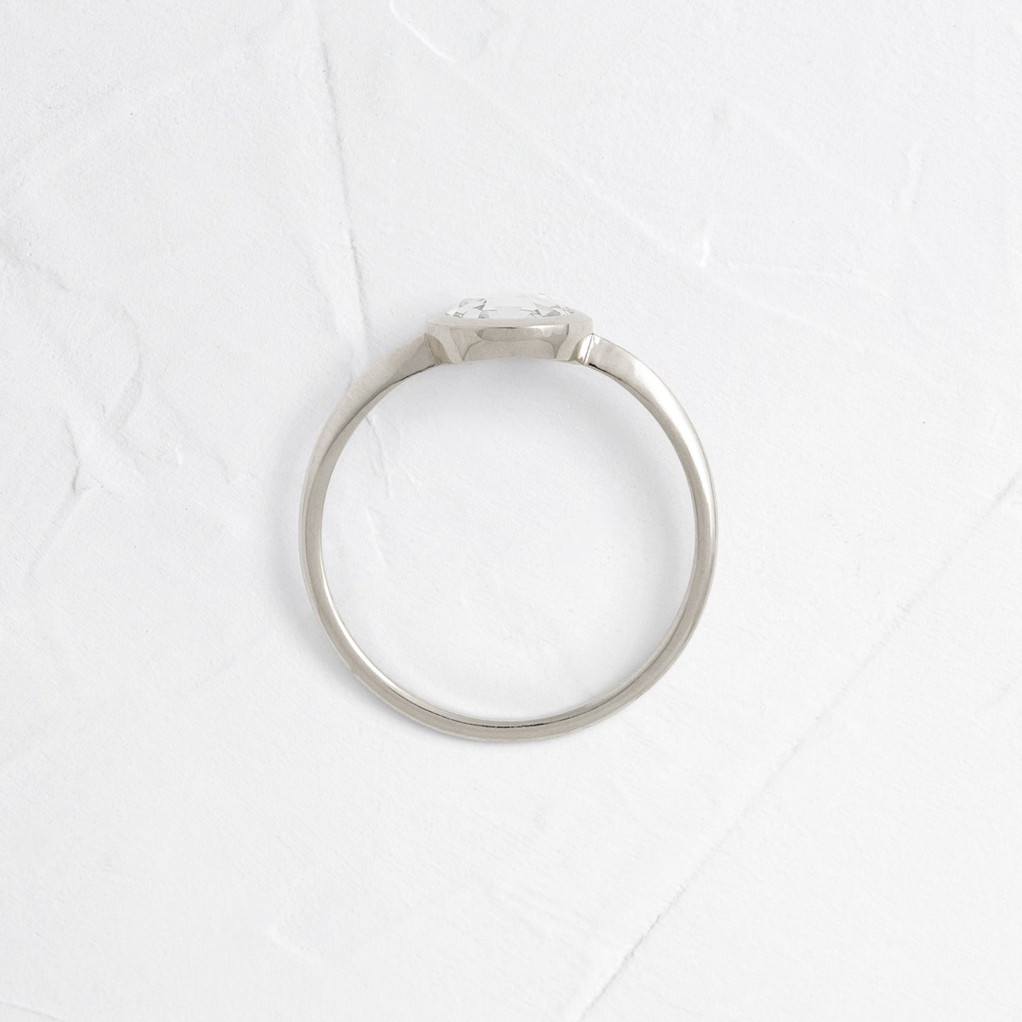 Bezel-Round Lab Grown Diamond Engagement Ring