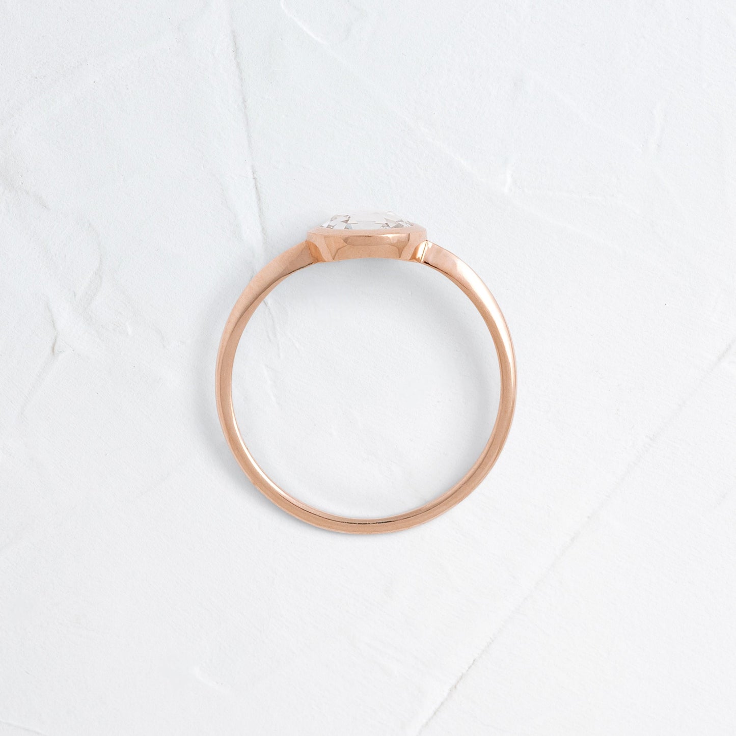 Bezel-Round Lab Grown Diamond Engagement Ring