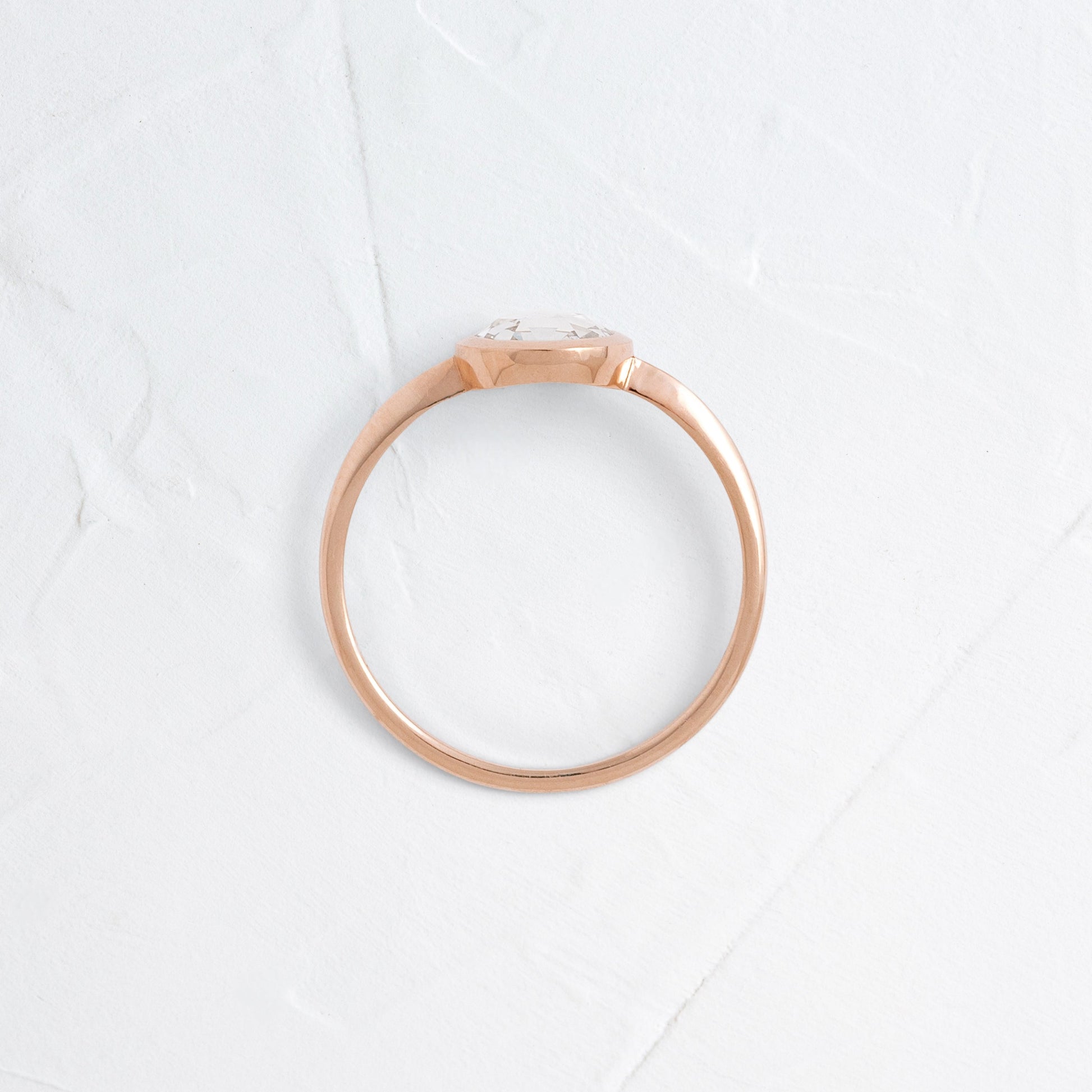Bezel-Round Lab Grown Diamond Engagement Ring
