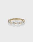 Load image into Gallery viewer, Elegant 0.50 CTW Pear-Shaped Lab Grown Diamond Half Eternity Band
