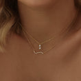 Load image into Gallery viewer, Elegant Curved Lab Grown Diamond Necklace in Gold
