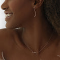 Load image into Gallery viewer, Elegant Curved Lab Grown Diamond Necklace in Gold
