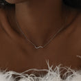 Load image into Gallery viewer, Elegant Curved Lab Grown Diamond Necklace in Gold
