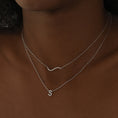 Load image into Gallery viewer, Elegant Curved Lab Grown Diamond Necklace in Gold
