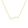 Load image into Gallery viewer, Elegant Curved Lab Grown Diamond Necklace in Gold
