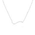 Load image into Gallery viewer, Elegant Curved Lab Grown Diamond Necklace in Gold
