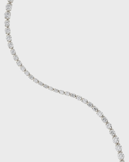 Radiant Elegance: 5 TCW Round Cut Lab-Grown Diamond Tennis Bracelet