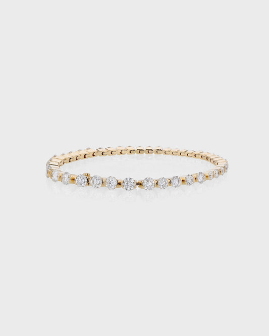 Elegant 5 Carat Round Lab-Grown Diamond Tennis Bracelet