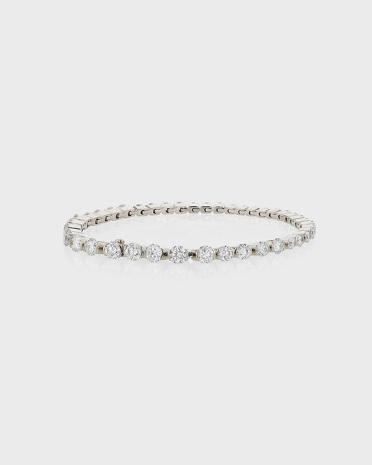 Radiant Elegance: 5 TCW Round Cut Lab-Grown Diamond Tennis Bracelet