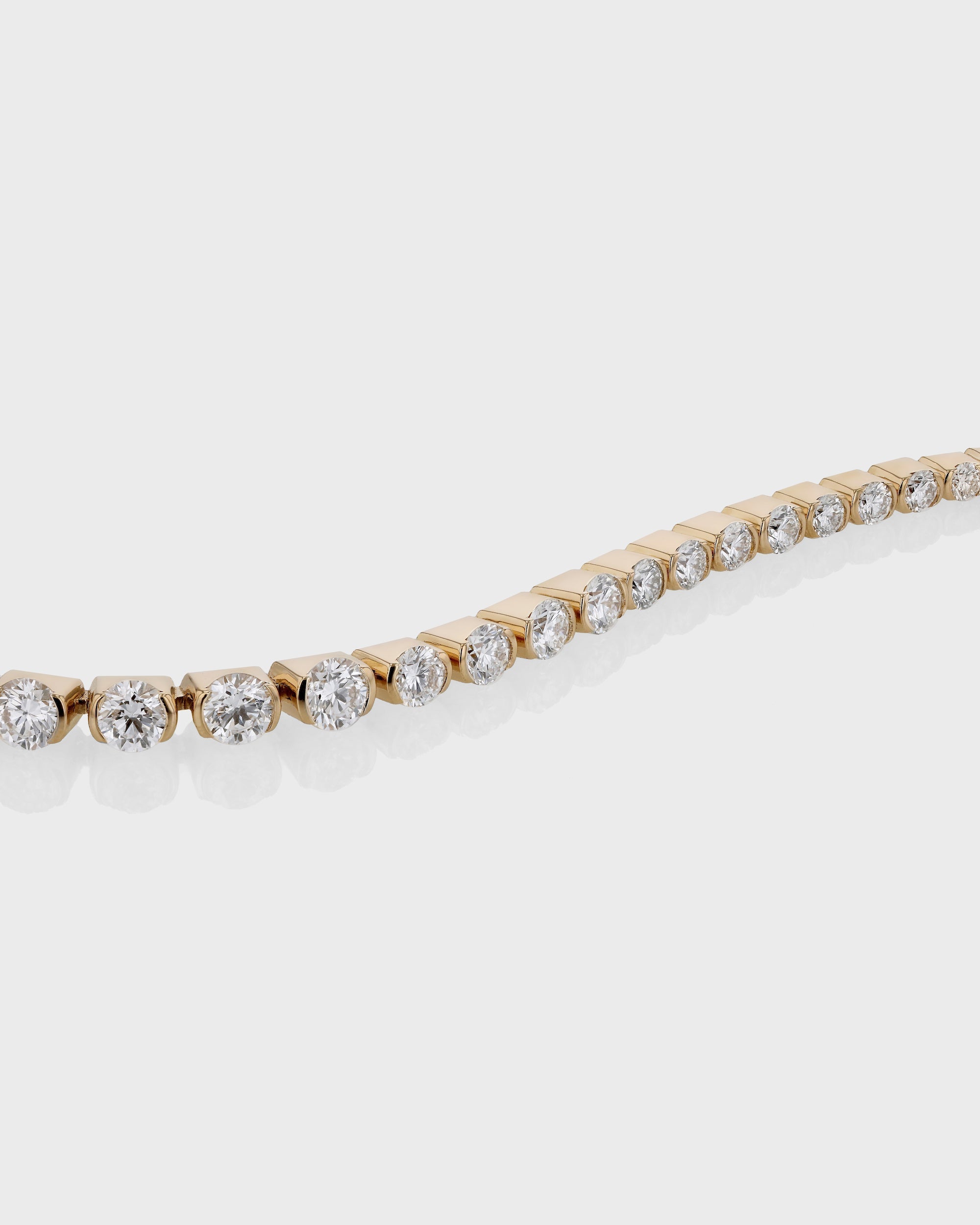 Elegant 5 Carat Round Lab-Grown Diamond Tennis Bracelet