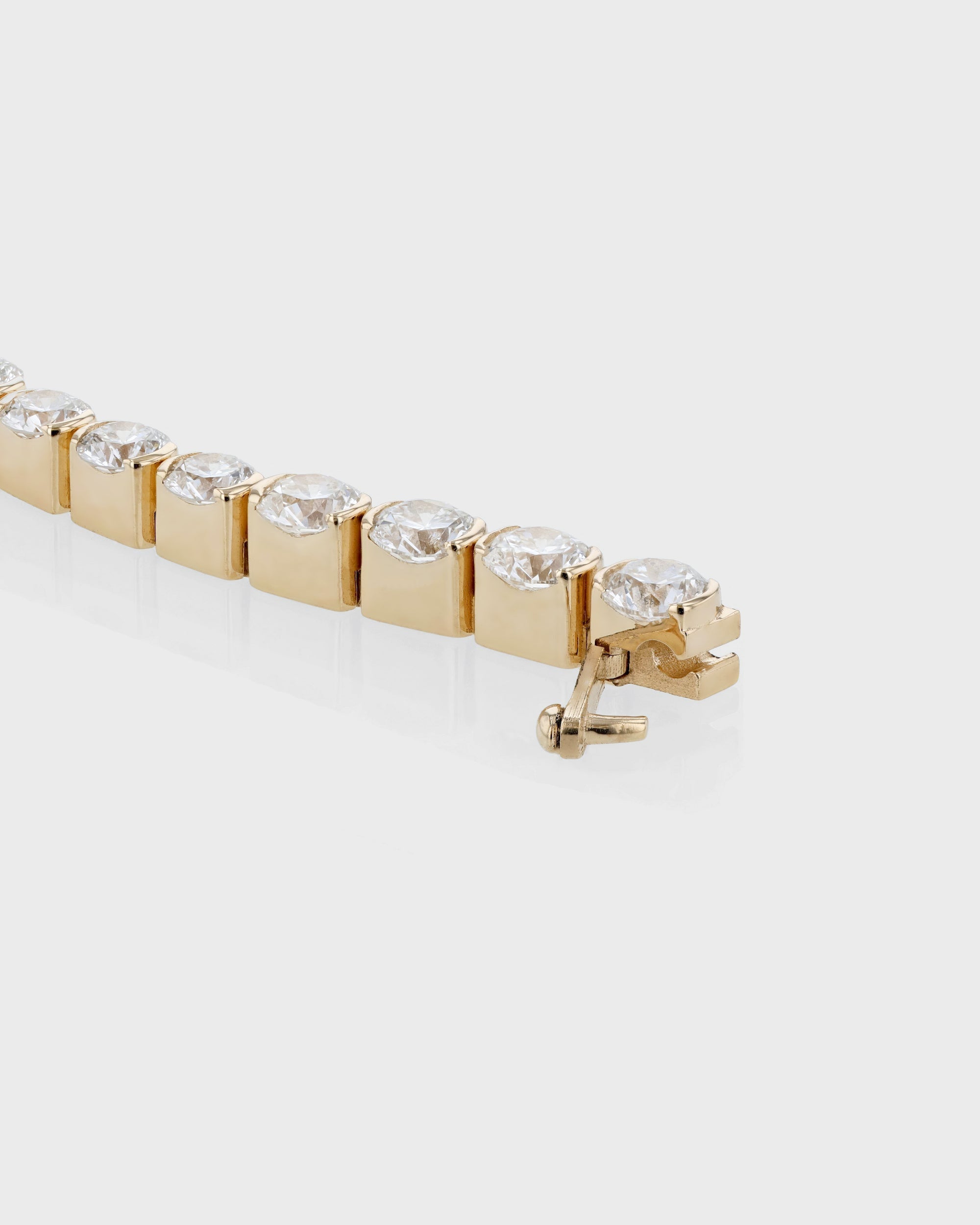 Elegant 5 Carat Round Lab-Grown Diamond Tennis Bracelet