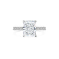 Load image into Gallery viewer, 2 CT Radiant Lab-Grown Diamond Hidden Halo Pavé Ring 1
