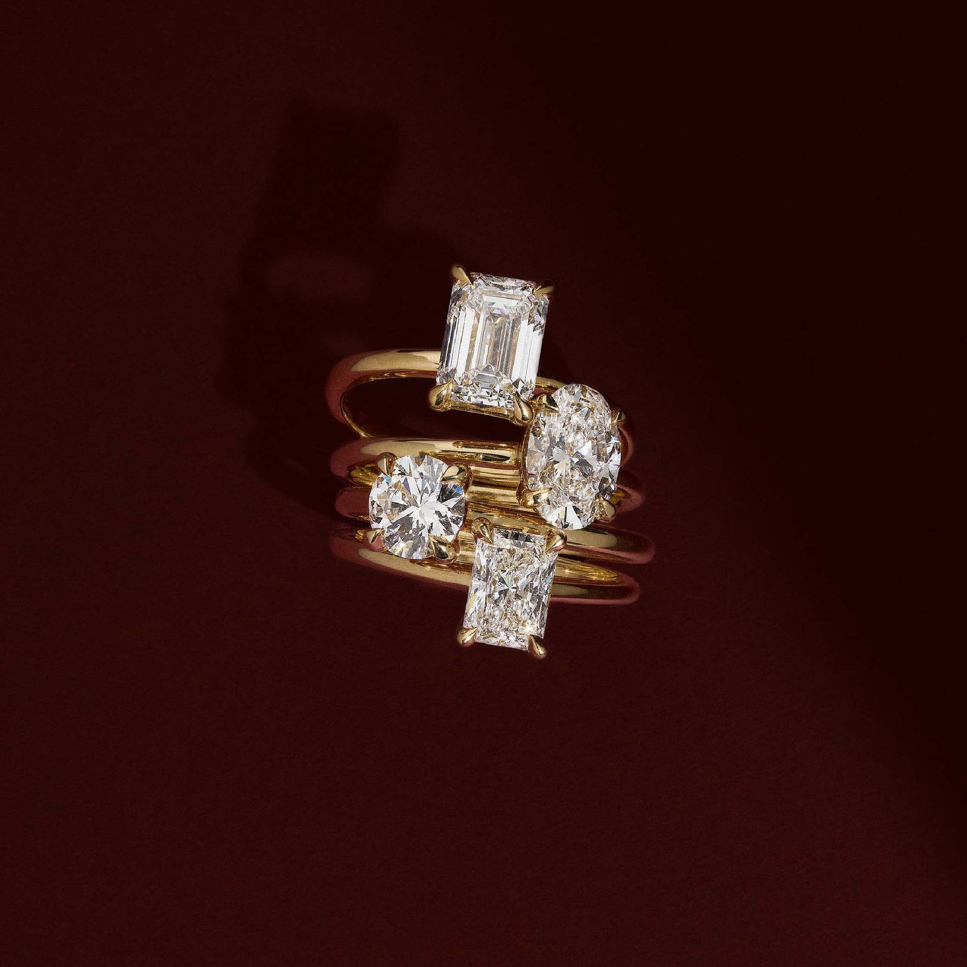 Solitaire-Oval Lab Grown Diamond Engagement Ring
