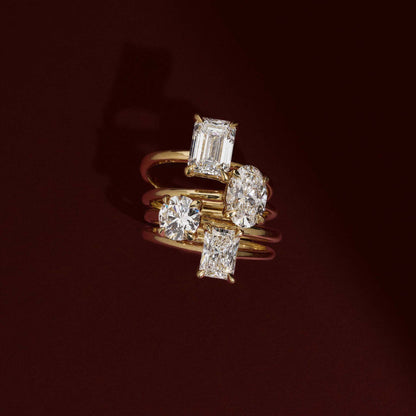 Solitaire-Oval Lab Grown Diamond Engagement Ring